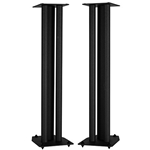 32" Universal Steel Speaker Stand Pair, Black