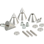 DSS4-SN Satin Nickel Speaker Spike Set 4 Pcs.