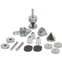 DSS5-BC Black Chrome Spike Set 4 Pcs.